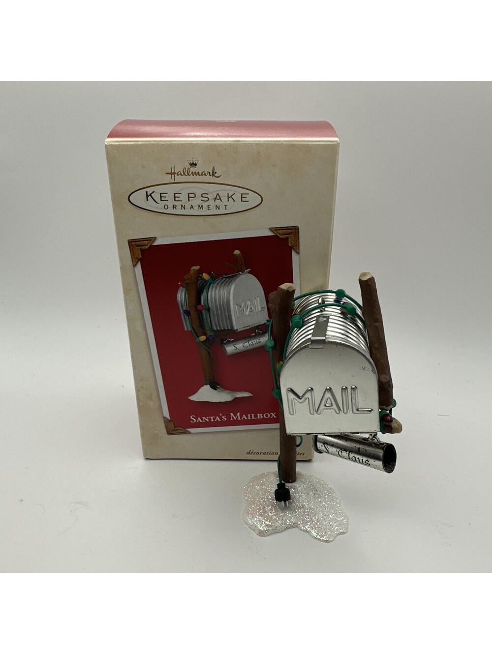 2002 Hallmark Keepsake Christmas Ornament Santa's Mailbox
